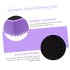 Angoily 2pcs Silicone Makeup Brush Cleaning Box Heart-shaped Tool for Mixed Colors Travel-friendly Makeup Accessory for view 3
