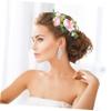 Angoily 1pc Bride Hair Comb Floral Headdress for Wedding Chic Bridal Hair Clip Comfortable and Delicate Design for Parties and Banquets Accessory for Brides and Friends view 2