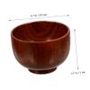 DOITOOL Wooden Shaving Cup Shaving Mug Container Lather Bowl for Smooth Shave view 3