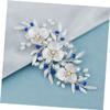 Angoily Fashion Bridal Hair Comb Flower Design Elegant Wedding Headdress for Bride Special Occasion Hair Accessory for Parties and Anniversaries Unique Photo Prop view 2
