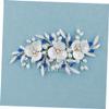 Angoily Fashion Bridal Hair Comb Flower Design Elegant Wedding Headdress for Bride Special Occasion Hair Accessory for Parties and Anniversaries Unique Photo Prop view 3