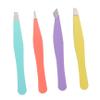Didiseaon 4pcs Stainless Steel Brow Clips for Women Eyebrow Tweezers Suit for Makeup Clamps and Eyebrow Grooming Tools view 1