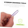 Didiseaon 4pcs Stainless Steel Brow Clips for Women Eyebrow Tweezers Suit for Makeup Clamps and Eyebrow Grooming Tools view 2