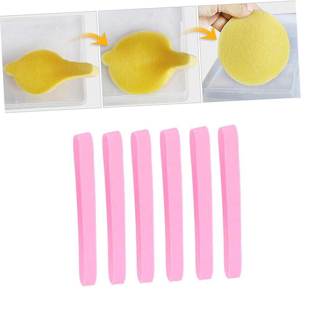 Didiseaon 60pcs Portable Compression Makeup Bars Pva Facial Cleaning Puff for Makeup Removal Soft and Absorbent Pink for Women and Girls