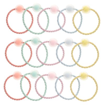 Angoily 20pcs Elastic Hair Ties for Girls Small Ponytail Holders Hair Bands Set Decorative Charms