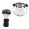 Didiseaon 2pcs Stainless Steel Beard Shaving Set Durable Metal Soap Bowl Brush for Men Grooming Tool for and Lathering Experience view 1