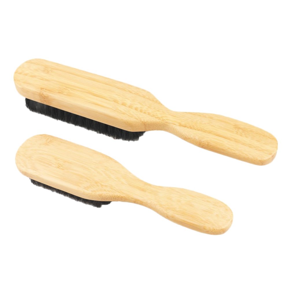 Beavorty 2pcs Beard Grooming Kit Men's Boars Hair Brush Gentle Bristles Portable
