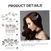 Angoily Hairstyles Hair Decorations for Women Bride Hair Pin Dress for Wedding Guest Women Bride to Me Costume Rave Robe Hair Clips Hair Styling Comb Pink Bridal Side Hair Comb Party Alloy view 3