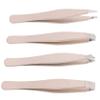 Didiseaon 4pcs Mini Stainless Steel Eyebrow Tweezers Set Precision Brow Clips for Eyebrow Shaping Lightweight Beauty Tools for Home Use for Women and Men view 1