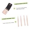 Didiseaon 4pcs Mini Stainless Steel Eyebrow Tweezers Set Precision Brow Clips for Eyebrow Shaping Lightweight Beauty Tools for Home Use for Women and Men view 4