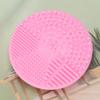 Didiseaon Silicone Scrub Pad for Cleaning Makeup Brushes and Sponges 3.93 X 3.93 Inch Pink Cleaning Tool view 3