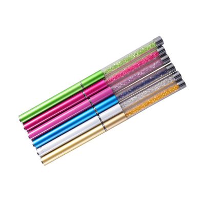 POPETPOP Professional Makeup Eyelash Brush Set 6pcs Spiral Rhinestone Mascara Wands Lash Applicator Portable for Salon Home Use