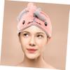 Angoily Absorbent Coral Fleece Hair Drying Cap for Women Thick Water-Resistant Towel Hat Reduces Frizz Drying for Curly Hair Quick After Shower view 2