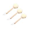 Angoily 3pcs Long Handle Bath Puff Bath Balls for Exfoliating Skin Care Scrubber for Home Bathroom Use Light Yellow view 1