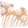 Angoily 4pcs Rhinestone Bridal Hair Side Combs Wedding Accessories for Women Combination for Special Occasions Elegant Hair Decoration for Brides and Parties view 4