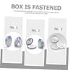 Angoily Ultra Thin Makeup Loose Powder Box Mirror Puff Leak Proof for Home Travel view 2