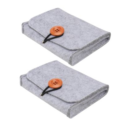 Angoily 6-bottle Essential Oil Storage Bag Felt Pouch for Travel Non-woven Fabric Holder