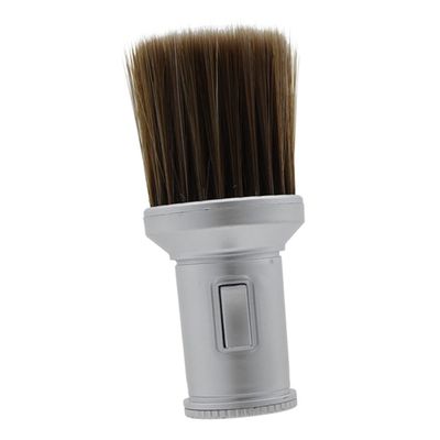 Angoily Hair Removal Brush Hairdressing Neck Duster Barber Supplies Silver Hair Cleaning Brush for Hair