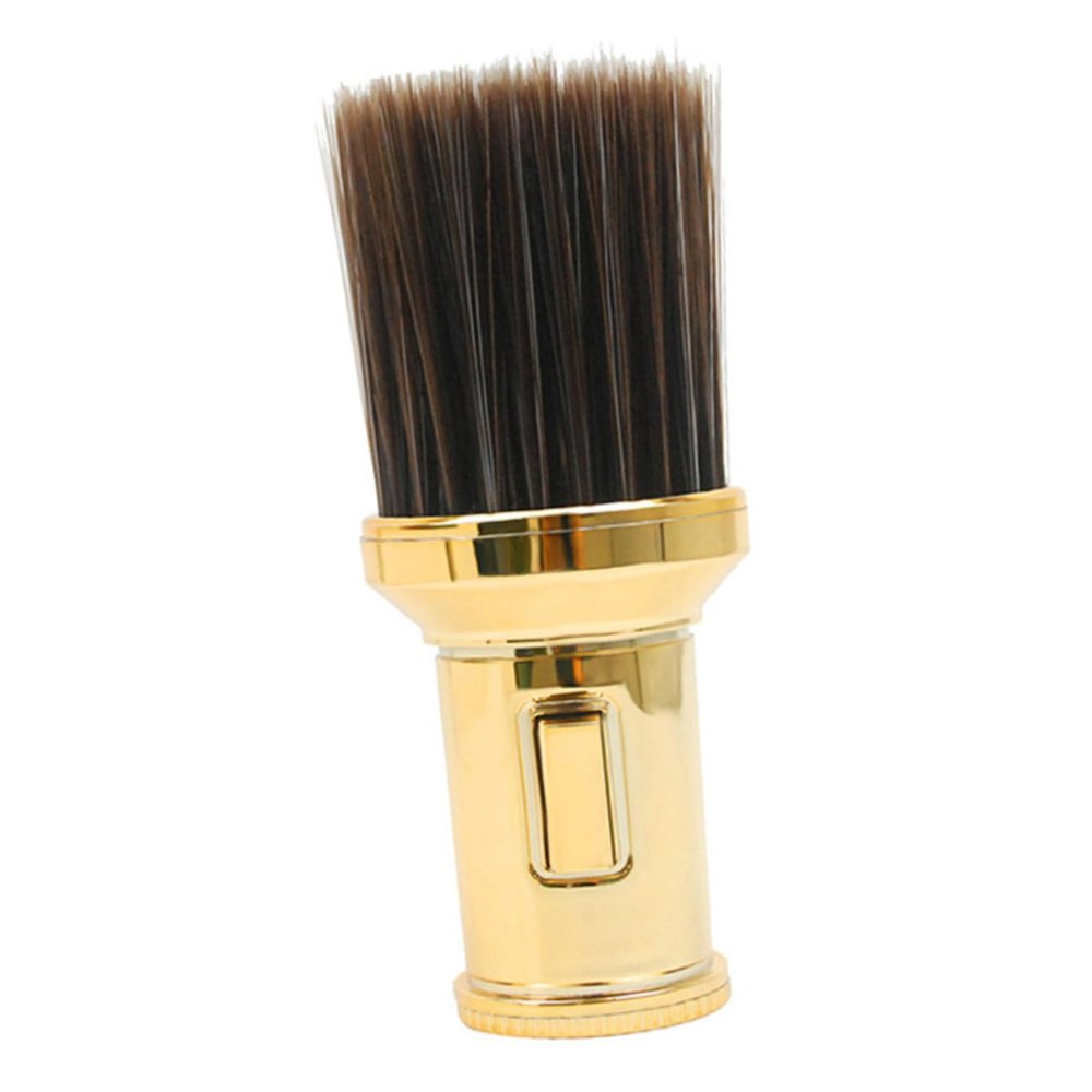 Angoily Broken Hair Brush for Barbers Neck Duster and Hair Cleaning Tool for Grooming for Salons and Personal Use Effortlessly Gold
