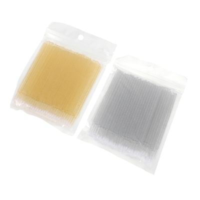 Angoily 200pcs Disposable Cotton Swabs for Sensitive Skin Eyelash Grafting Cleaning Strips Gentle Makeup Removal Tool Portable Eyebrow Tattooing Tools Kit