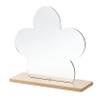 1 Pc Makeup Mirror Portable Vanity Mirror Cute Flower Shape Acrylic Love Heart Design Mirror for Women view 1