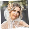 Angoily 6pcs Bridal Wedding Hair Pins Pearl Leaf Fork Clips for Bride Women Rhinestone Hair Accessories for Party Banquet view 3