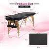24/7 Shop at Home AM226M-NU418CL 83 Inch Modern Portable Massage Table with Adjustable Height, Lightweight and Foldable, Esthetician Bed for Beauty Salons, Bedroom, Black view 3
