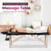 24/7 Shop at Home AM226M-NU418CL 83 Inch Modern Portable Massage Table with Adjustable Height, Lightweight and Foldable, Esthetician Bed for Beauty Salons, Bedroom, Black view 4