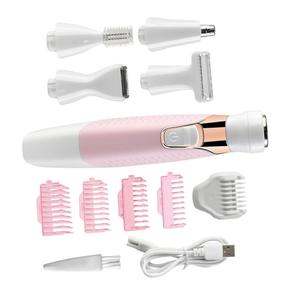 Beavorty Hair Cutter Multifunctional Shaver for Women Electric Eyebrow Trimmer Rechargeable Hair Remover Ergonomic Design for Easy Use