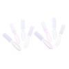 NOLITOY 8pcs Nail Art Brushes Durable Plastic Fingernail Scrub and Dust Cleaner Comfortable Grip for Home Manicure Includes Transparent Pink White view 1