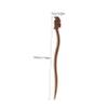 balacoo Vintage Sandalwood Hair Chopstick Dragon Design Elegant Wooden Hair Stick for Women and Girls for Messy Buns and Updos for Celebrations view 4
