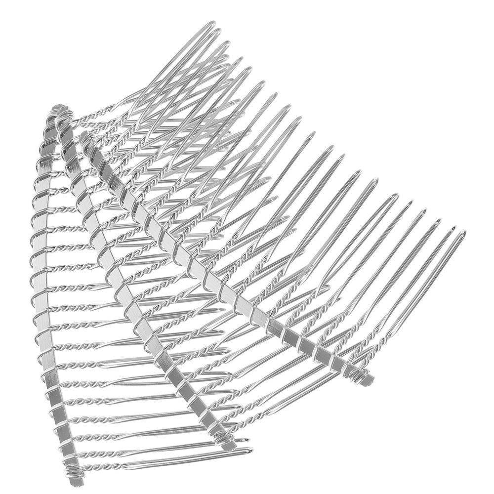 Didiseaon 20 Tooth Metal Bridal Hair Comb Set Wedding Veil Clip Combs for Women Diy Projects