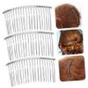 Didiseaon 20 Tooth Metal Bridal Hair Comb Set Wedding Veil Clip Combs for Women Diy Projects view 2