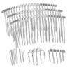 Didiseaon 20 Tooth Metal Bridal Hair Comb Set Wedding Veil Clip Combs for Women Diy Projects view 3
