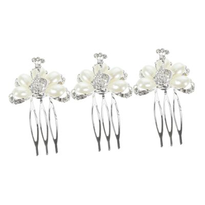 Angoily 3pcs Bridal Hair Combs Rhinestones and Elegant Wedding Headpieces for Brides and Bridesmaids Decorative Hair Accessories for Special Occasions