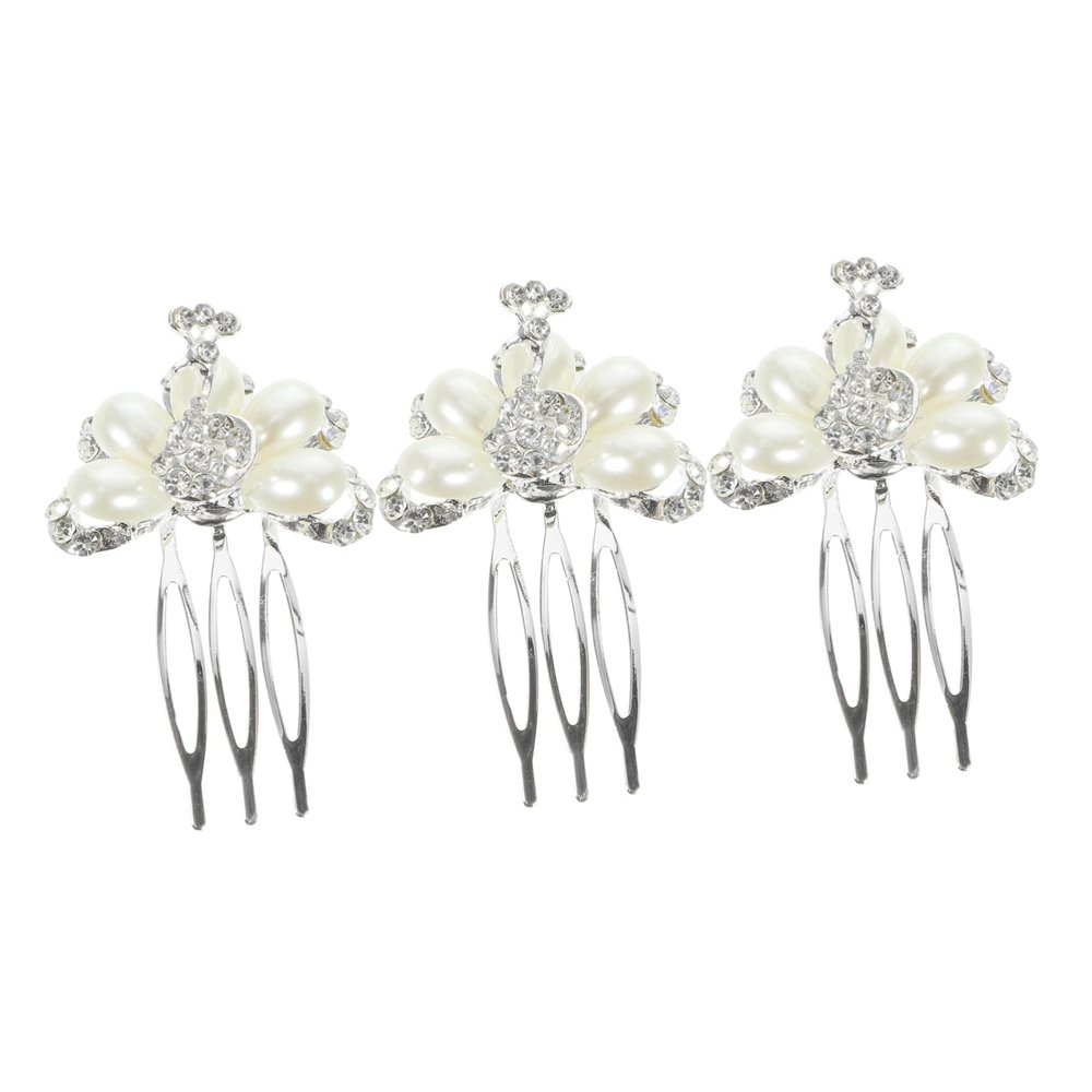 Angoily 3pcs Bridal Hair Combs Rhinestones and Elegant Wedding Headpieces for Brides and Bridesmaids Decorative Hair Accessories for Special Occasions