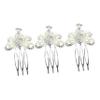 Angoily 3pcs Bridal Hair Combs Rhinestones and Elegant Wedding Headpieces for Brides and Bridesmaids Decorative Hair Accessories for Special Occasions view 1