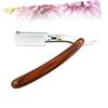 minkissy Chic Straight for Men Vintage Metal Barber Shaper for Manual Shaving for Hair Salons and Beard Grooming to Use view 4