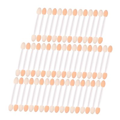 Beatifufu 50pcs Double-end Eyeshadow Stick Brush Makeup Tools Elf Eyeshadow Applicator Makeup for Women