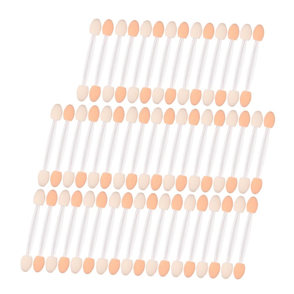 Beatifufu 50pcs Double-end Eyeshadow Stick Brush Makeup Tools Elf Eyeshadow Applicator Makeup for Women