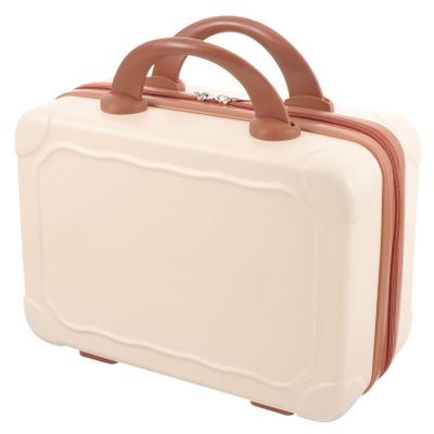 Housoutil Pastel Travel Box Suitcase Makeup Box for Women Mini Makeup Suitcase Storage Boxes for Makeup