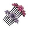 Angoily Hair Combs for Styling Rhinestone Flower Hair Side Comb Accessories Decorative