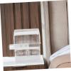 Angoily Dustproof Makeup Organizer Box Large Capacity Acrylic Desktop Storage Drawers view 3