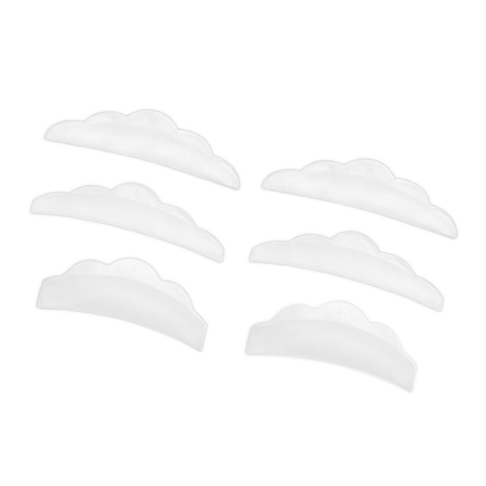 Beavorty 3pairs Sunflower Silicone Eyelash Perming Pads Reusable Grafting Tool Essential for Professional and Home Use