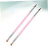 POPETPOP 2pcs Double-headed Nail Art Pen Set Versatile Gradient Nail Dye Brush for Home and Salon Use Lightweight and Durable Manicure Tool Pink view 2