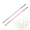 POPETPOP 2pcs Double-headed Nail Art Pen Set Versatile Gradient Nail Dye Brush for Home and Salon Use Lightweight and Durable Manicure Tool Pink view 4