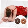 Angoily 2pcs Girls Wig Hair Donut Bun Maker Updo Hair Extension Rings Elastic Bands for Curly view 2