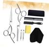Angoily 1set Stainless Steel Hairdressing Scissors Professional Barber Shears for Hair Cutting and Thinning Grooming Tools for Salon and Home Use view 2