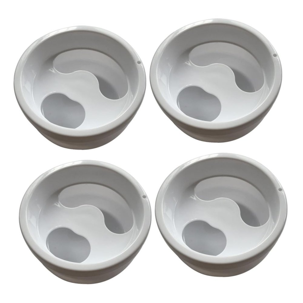 Beatifufu Professional Nail Art Soaking Bowl Kit 4pcs Manicure Hand Soaking Bowl Random Color