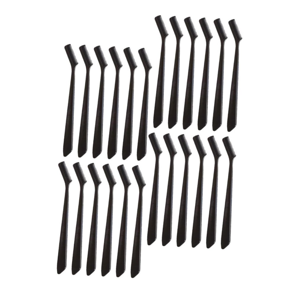 Angoily 30pcs Portable Eyelash Combs Eyebrow Brushes Multi-function Makeup Tools for Neat Grooming Random Colors for Home Use and Gift Giving